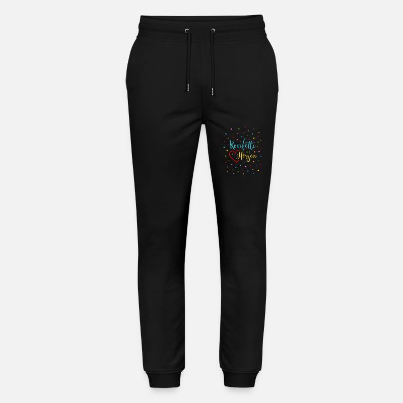 Konfetti im Herzen - Stanley/Stella Unisex Bio Jogginghose Mover  - Schwarz