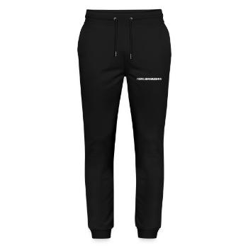 Fichtelbergwanderer Erzgebirge - Stanley/Stella Unisex Bio Jogginghose Mover  - Schwarz - Vorne - Marisol (170cm) & Nik (191cm)