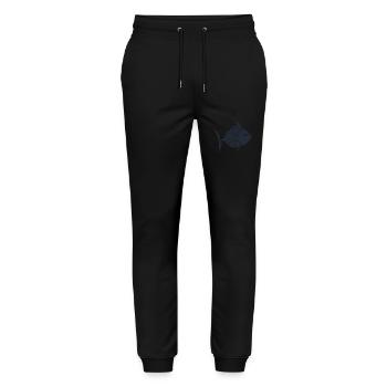 Meerestiere - Stanley/Stella Unisex Bio Jogginghose Mover  - Schwarz - Vorne - Marisol (170cm) & Nik (191cm)