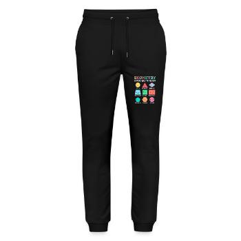Geometry keeps you in shape, geometric shapes - Stanley/Stella Mover Unisex Organic Jogging Trousers - black - Front - Marisol (170cm) & Nik (191cm)