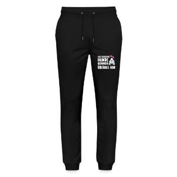 Dog Dog Owner Dog Owner Dog Trainer Dogs - Stanley/Stella Mover Unisex Organic Jogging Trousers - black - Front - Marisol (170cm) & Nik (191cm)