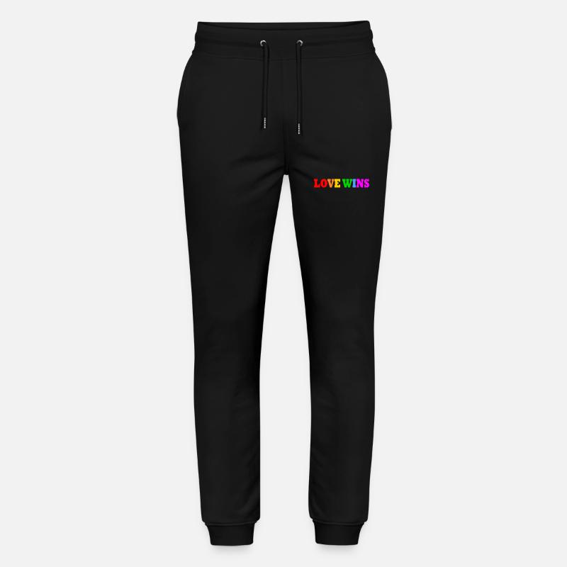Love wins - Pantalon de jogging bio MOVER Stanley/Stella unisexe - noir
