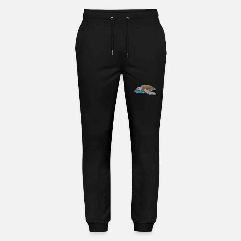 Turtle Surfer Planche de surf - Pantalon de jogging bio MOVER Stanley/Stella unisexe - noir