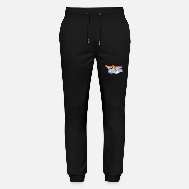 Elephant Pilot Pilot Cap - Stanley/Stella Mover Unisex Organic Jogging Trousers - black