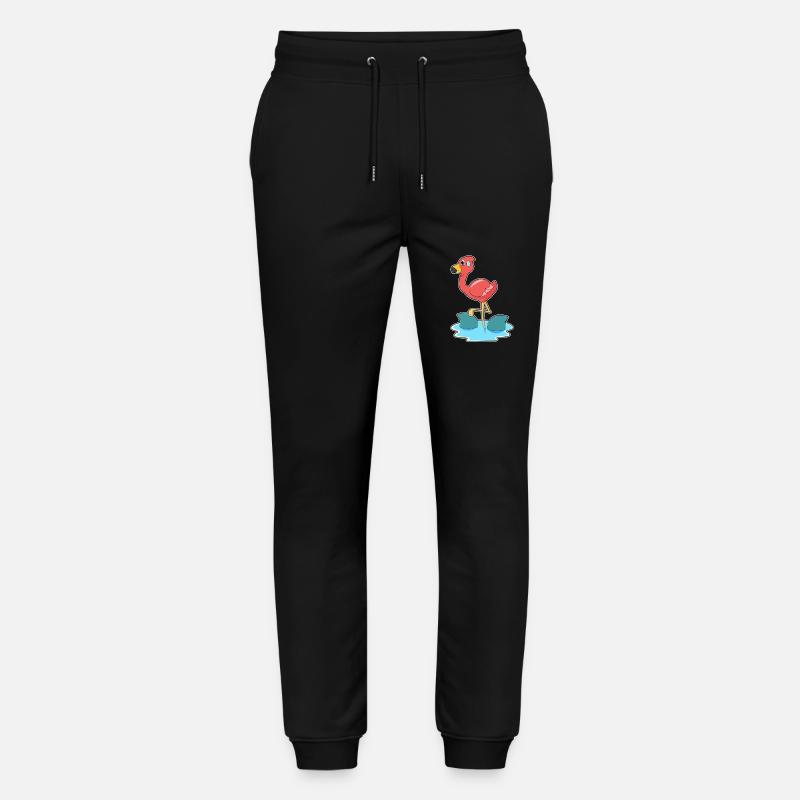 Flamingo Shark - Stanley/Stella Mover Unisex Organic Jogging Trousers - black