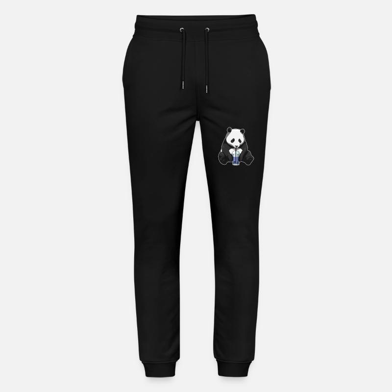 Panda Bubble Tea - Pantalon de jogging bio MOVER Stanley/Stella unisexe - noir