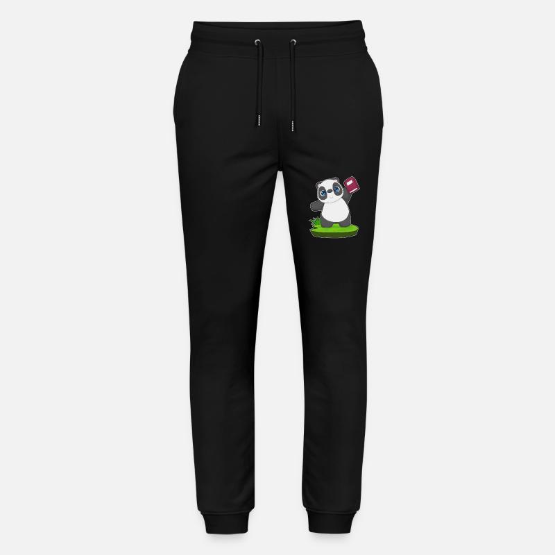 Livre Panda - Pantalon de jogging bio MOVER Stanley/Stella unisexe - noir
