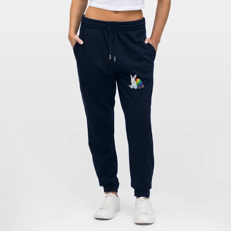 Bunny Easter Easter Egg Rainbow Stanley/Stella Mover Unisex Organic Jogging Trousers