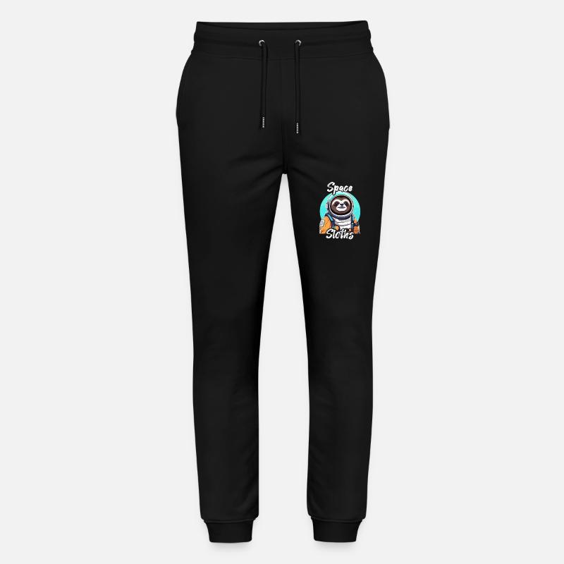 Space Sloths - Sloth Astronaut - Stanley/Stella Mover Unisex Organic Jogging Trousers - black