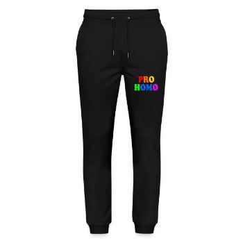 Pro homo - Stanley/Stella Mover Unisex Organic Jogging Trousers - black - Front - Marisol (170cm) & Nik (191cm)