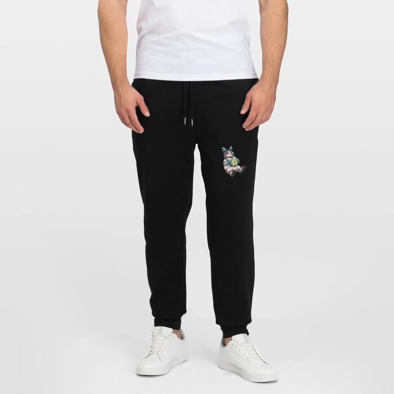 Bunny Easter Easter Egg Astronaut Stanley/Stella Mover Unisex Organic Jogging Trousers