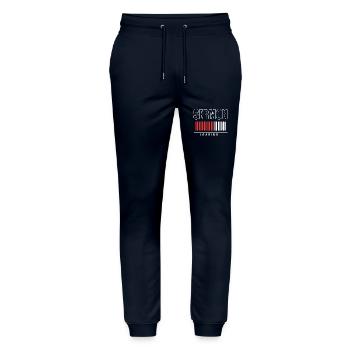 Pasteur - Pantalon de jogging bio MOVER Stanley/Stella unisexe - marine - Devant - Marisol (170cm) & Nik (191cm)