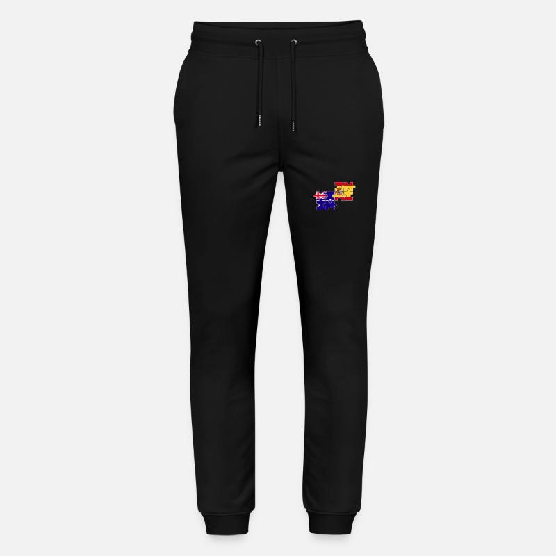 Australien Spanien Flagge Australier - Stanley/Stella Unisex Bio Jogginghose Mover  - Schwarz