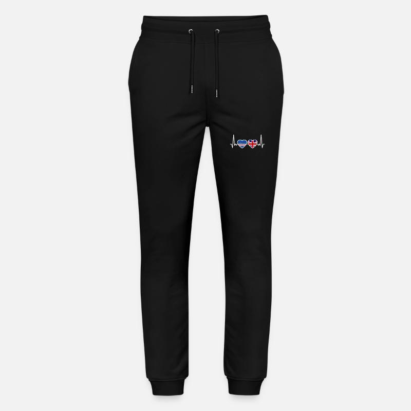 Cap-Vert Drapeau du Royaume-Uni - Pantalon de jogging bio MOVER Stanley/Stella unisexe - noir