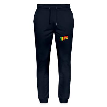 Mali Deutschland Flagge Deutsch Malier - Stanley/Stella Unisex Bio Jogginghose Mover  - Navy - Vorne - Marisol (170cm) & Nik (191cm)