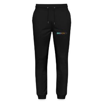 Designer - Stanley/Stella Mover Unisex Organic Jogging Trousers - black - Front - Marisol (170cm) & Nik (191cm)