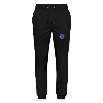Mongolia Vintage Mongolian Flag Mongol - Stanley/Stella Mover Unisex Organic Jogging Trousers - black - Front - Marisol (170cm) & Nik (191cm)