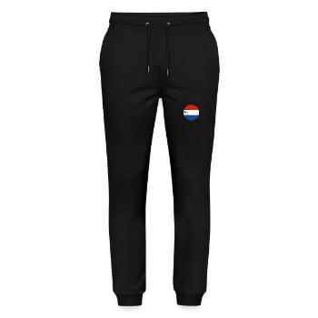 Netherlands Vintage Dutch Flag - Stanley/Stella Mover Unisex Organic Jogging Trousers - black - Front - Marisol (170cm) & Nik (191cm)