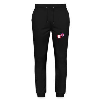 Peru UK Flagge Brite Peruaner - Stanley/Stella Unisex Bio Jogginghose Mover  - Schwarz - Vorne - Marisol (170cm) & Nik (191cm)