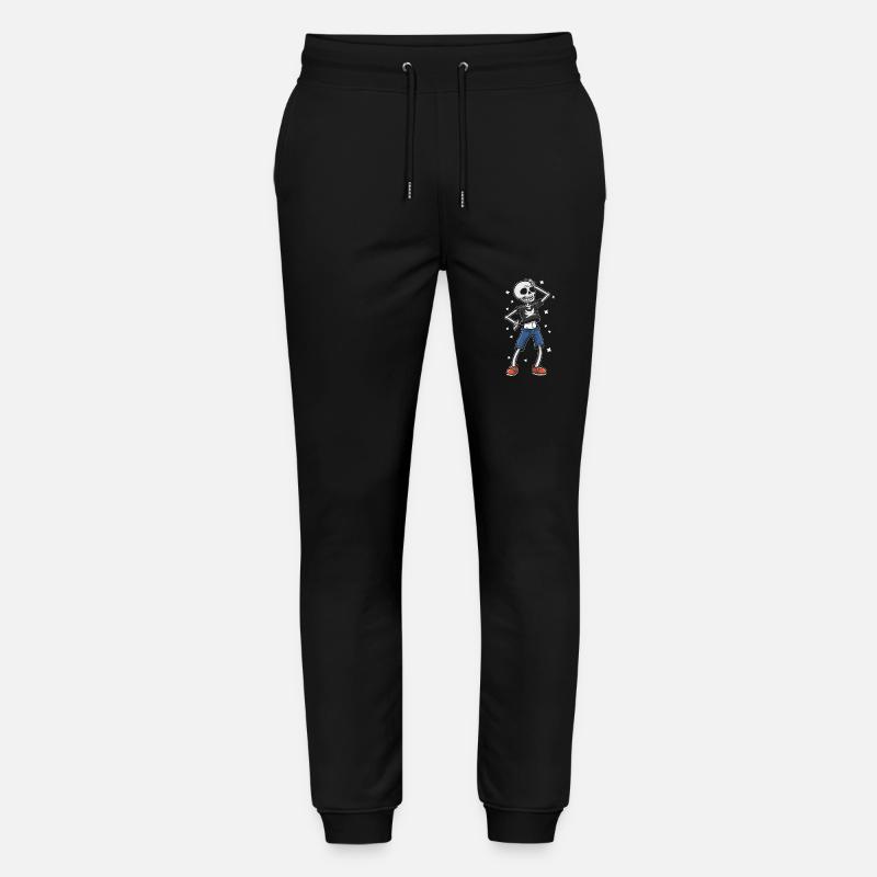 Cool Funny Skeleton - Stanley/Stella Mover Unisex Organic Jogging Trousers - black