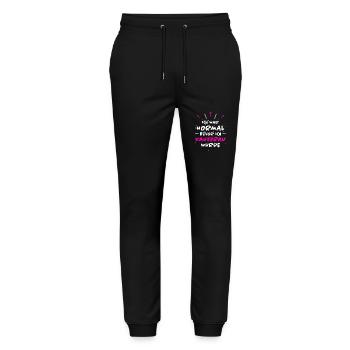 Kauffrau Spruch Verkäuferin Witz Kauffrau Geschenk - Stanley/Stella Unisex Bio Jogginghose Mover  - Schwarz - Vorne - Marisol (170cm) & Nik (191cm)
