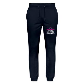Masseurin Spruch Beruf Lustiges Masseurin Geschenk - Stanley/Stella Unisex Bio Jogginghose Mover  - Navy - Vorne - Marisol (170cm) & Nik (191cm)