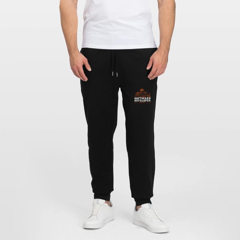 In My Software Developer Era: Flowers and Code Stanley/Stella Mover Unisex Organic Jogging Trousers