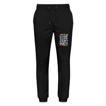 C’est une bonne journée pour les professeurs de mathématiques - Pantalon de jogging bio MOVER Stanley/Stella unisexe - noir - Devant - Marisol (170cm) & Nik (191cm)
