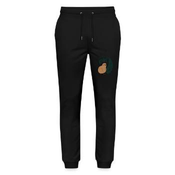 Find Your Inner Kiwi - New Zealand Souvenir - Stanley/Stella Mover Unisex Organic Jogging Trousers - black - Front - Marisol (170cm) & Nik (191cm)