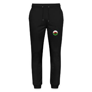 Wales Walisische Karte Flagge Waliser - Stanley/Stella Unisex Bio Jogginghose Mover  - Schwarz - Vorne - Marisol (170cm) & Nik (191cm)