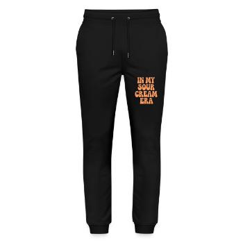 In My Sour Cream Era - Sour Cream Lover - Stanley/Stella Mover Unisex Organic Jogging Trousers - black - Front - Marisol (170cm) & Nik (191cm)