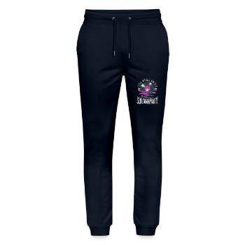 Cool girls make Schlager party concert Schlager - Stanley/Stella Mover Unisex Organic Jogging Trousers - navy - Front - Marisol (170cm) & Nik (191cm)