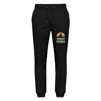 in the good, out the nonsense - Stanley/Stella Mover Unisex Organic Jogging Trousers - black - Front - Marisol (170cm) & Nik (191cm)