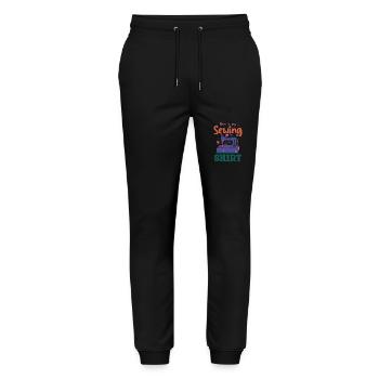 This Is My Sewing Shirt Creative Sewing - Stanley/Stella Mover Unisex Organic Jogging Trousers - black - Front - Marisol (170cm) & Nik (191cm)