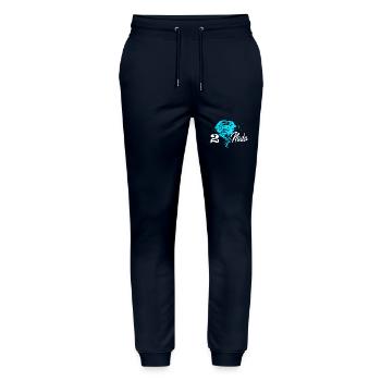 Tornado Birthday Fête d’anniversaire des enfants - Pantalon de jogging bio MOVER Stanley/Stella unisexe - marine - Devant - Marisol (170cm) & Nik (191cm)