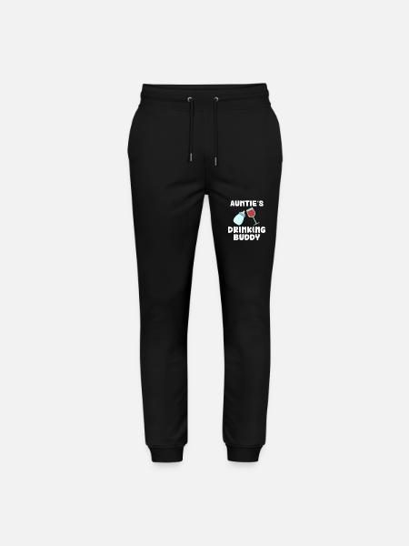 Auntie's Drinking Buddy Funny - Stanley/Stella Mover Unisex Organic Jogging Trousers - black