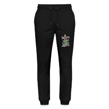 Un rêve est un vœu que votre cœur fait - Pantalon de jogging bio MOVER Stanley/Stella unisexe - noir - Devant - Marisol (170cm) & Nik (191cm)