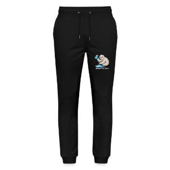 Aquarius-Faultier: Mach's Auf Deine Weise - Stanley/Stella Unisex Bio Jogginghose Mover  - Schwarz - Vorne - Marisol (170cm) & Nik (191cm)
