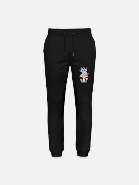 Dragon d’évasion fantaisiste sur champignon - Pantalon de jogging bio MOVER Stanley/Stella unisexe - noir