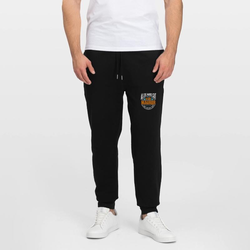 Everything will be fine, the bricklayer is here! Master Mason Stanley/Stella Mover Unisex Organic Jogging Trousers