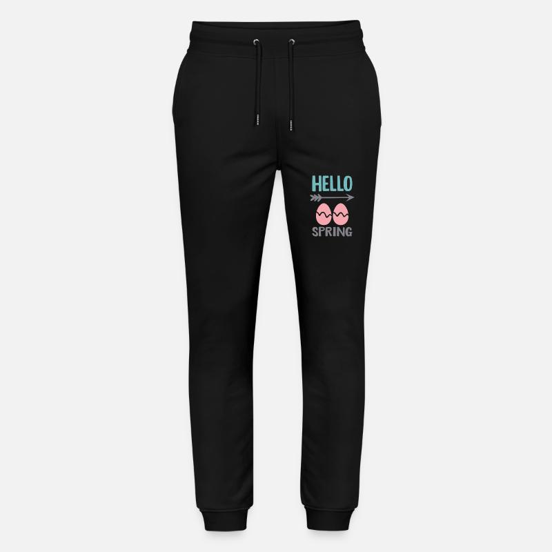 Hello Spring Spring Design with Easter Eggs Stanley/Stella Mover Unisex Organic Jogging Trousers
