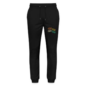 Harmonica Harmonica - Pantalon de jogging bio MOVER Stanley/Stella unisexe - noir - Devant - Marisol (170cm) & Nik (191cm)