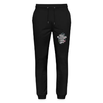 Continue to bloom in your own way with - Stanley/Stella Mover Unisex Organic Jogging Trousers - black - Front - Marisol (170cm) & Nik (191cm)