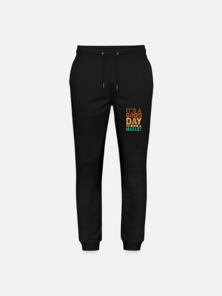 mullet haircut mullet - Stanley/Stella Mover Unisex Organic Jogging Trousers - black