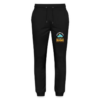 Weather Meteorology Meteorologist - Stanley/Stella Mover Unisex Organic Jogging Trousers - black - Front - Marisol (170cm) & Nik (191cm)