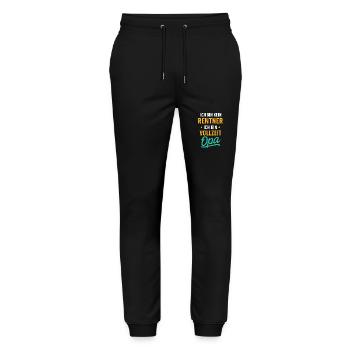 Full-time Grandpa - Stanley/Stella Mover Unisex Organic Jogging Trousers - black - Front - Marisol (170cm) & Nik (191cm)