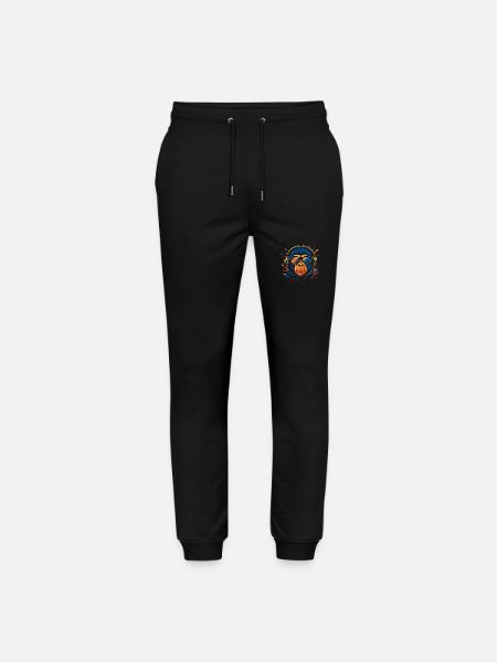 DJ Monkey – Bunter Musikaffe - Stanley/Stella Unisex Bio Jogginghose Mover  - Schwarz