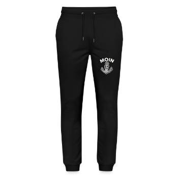 Moin Anker - Stanley/Stella Unisex Bio Jogginghose Mover  - Schwarz - Vorne - Marisol (170cm) & Nik (191cm)