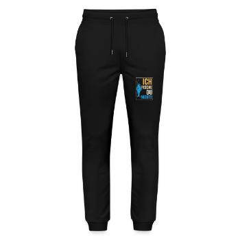 I fish – you don't fish - Stanley/Stella Mover Unisex Organic Jogging Trousers - black - Front - Marisol (170cm) & Nik (191cm)