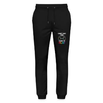 I Have To Play – Gamer Controller Design - Stanley/Stella Unisex Bio Jogginghose Mover  - Schwarz - Vorne - Marisol (170cm) & Nik (191cm)